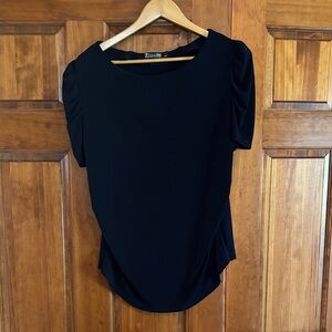 7th Avenue Design Studio Chic Navy Women's Blouse